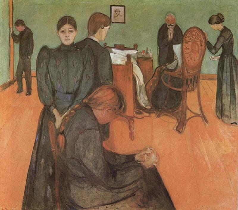 Edvard Munch The Death in the sickroom china oil painting image
